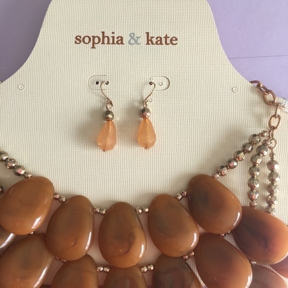 Sophia & Kate Women’s bohemian/statement combi necklace and earrings set - Picture 5 of 5